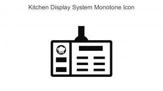 Kitchen Display System Monotone Icon In Powerpoint Pptx Png And Editable Eps Format