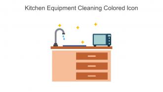 Kitchen Equipment Cleaning Colored Icon In Powerpoint Pptx Png And Editable Eps Format