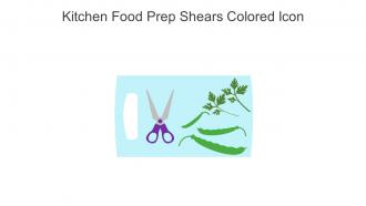 Kitchen Food Prep Shears Colored Icon In Powerpoint Pptx Png And Editable Eps Format