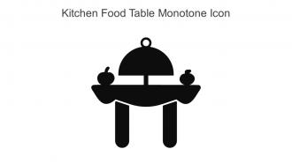 Kitchen Food Table Monotone Icon In Powerpoint Pptx Png And Editable Eps Format