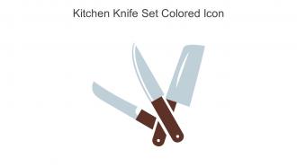 Kitchen Knife Set Colored Icon In Powerpoint Pptx Png And Editable Eps Format