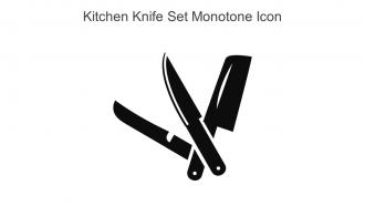 Kitchen Knife Set Monotone Icon In Powerpoint Pptx Png And Editable Eps Format