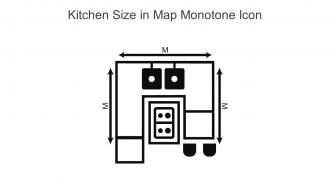 Kitchen Size In Map Monotone Icon In Powerpoint Pptx Png And Editable Eps Format