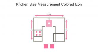 Kitchen Size Measurement Colored Icon In Powerpoint Pptx Png And Editable Eps Format