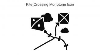 Kite Crossing Monotone Icon In Powerpoint Pptx Png And Editable Eps Format