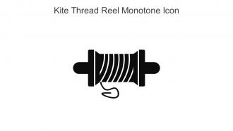 Kite Thread Reel Monotone Icon In Powerpoint Pptx Png And Editable Eps Format