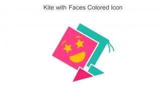 Kite With Faces Colored Icon In Powerpoint Pptx Png And Editable Eps Format