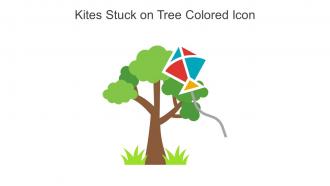 Kites Stuck On Tree Colored Icon In Powerpoint Pptx Png And Editable Eps Format