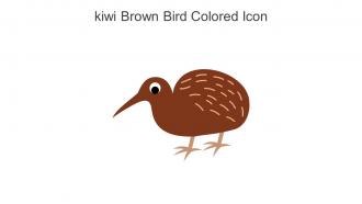 Kiwi Brown Bird Colored Icon In Powerpoint Pptx Png And Editable Eps Format