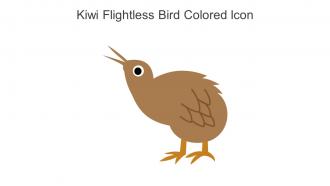 Kiwi Flightless Bird Colored Icon In Powerpoint Pptx Png And Editable Eps Format