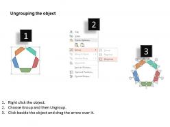 Kk five staged process flow chart flat powerpoint design