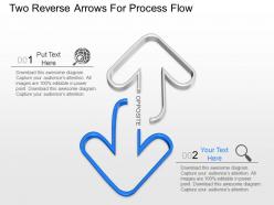 Kk two reverse arrows for process flow powerpoint template
