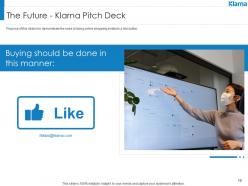 Klarna investor funding elevator pitch deck ppt template