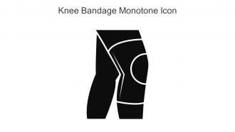 Knee Bandage Monotone Icon In Powerpoint Pptx Png And Editable Eps Format