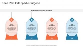 Knee Pain Orthopedic Surgeon In Powerpoint And Google Slides Cpb