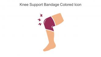 Knee Support Bandage Colored Icon In Powerpoint Pptx Png And Editable Eps Format