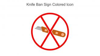 Knife Ban Sign Colored Icon In Powerpoint Pptx Png And Editable Eps Format