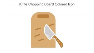 Knife Chopping Board Colored Icon In Powerpoint Pptx Png And Editable Eps Format