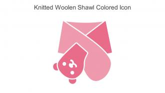 Knitted Woolen Shawl Colored Icon In Powerpoint Pptx Png And Editable Eps Format