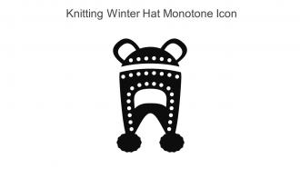 Knitting Winter Hat Monotone Icon In Powerpoint Pptx Png And Editable Eps Format