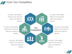 Know your competitors powerpoint slide deck