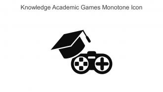 Knowledge Academic Games Monotone Icon In Powerpoint Pptx Png And Editable Eps Format