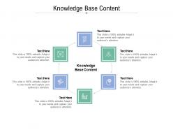 Knowledge base content ppt powerpoint presentation infographics show cpb