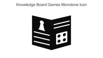 Knowledge Board Games Monotone Icon In Powerpoint Pptx Png And Editable Eps Format
