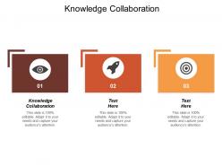 Knowledge collaboration ppt powerpoint presentation icon background images cpb