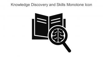 Knowledge Discovery And Skills Monotone Icon In Powerpoint Pptx Png And Editable Eps Format