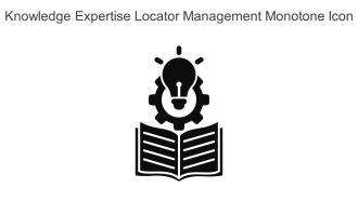 Knowledge Expertise Locator Management Monotone Icon In Powerpoint Pptx Png And Editable Eps Format