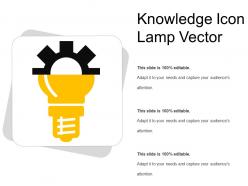 Knowledge icon lamp vector