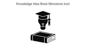 Knowledge Idea Book Monotone Icon In Powerpoint Pptx Png And Editable Eps Format