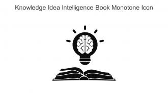 Knowledge Idea Intelligence Book Monotone Icon In Powerpoint Pptx Png And Editable Eps Format