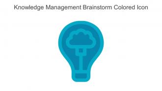 Knowledge Management Brainstorm Colored Icon In Powerpoint Pptx Png And Editable Eps Format