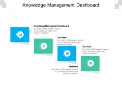 Knowledge management dashboard ppt powerpoint presentation layouts graphics cpb