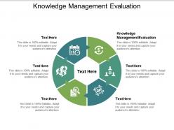 Knowledge management evaluation ppt powerpoint presentation icon model cpb