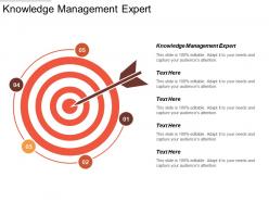 Knowledge management expert ppt powerpoint presentation icon deck cpb