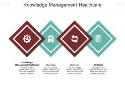 Knowledge management healthcare ppt powerpoint presentation show deck cpb