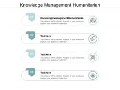 Knowledge management humanitarian ppt powerpoint presentation portfolio picture cpb