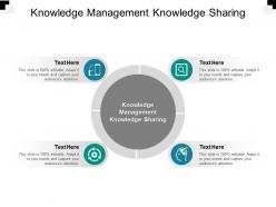 Knowledge management knowledge sharing ppt powerpoint presentation pictures topics cpb