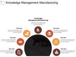 Knowledge management manufacturing ppt powerpoint presentation icon example cpb