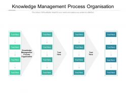 Knowledge management process organisation ppt powerpoint presentation pictures background cpb