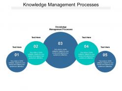 Knowledge management processes ppt powerpoint presentation summary cpb