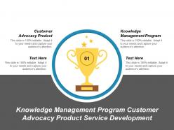 Knowledge management program customer advocacy product service development cpb