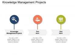 Knowledge management projects ppt powerpoint presentation icon infographic template cpb