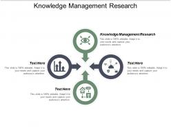 Knowledge management research ppt powerpoint presentation icon infographics cpb