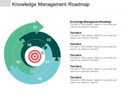 Knowledge management roadmap ppt powerpoint presentation icon templates cpb
