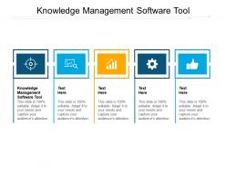 Knowledge management software tool ppt powerpoint presentation show cpb