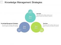 Knowledge management strategies ppt powerpoint presentation outline graphics example cpb